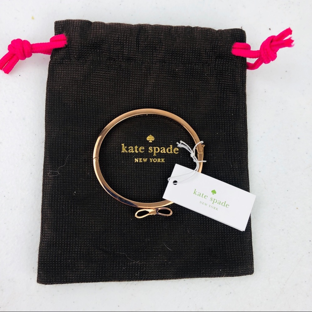 Kate spade rose gold bracelet with bow BNWT